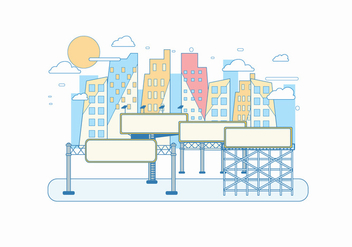 Hoarding Illustration Vector - vector gratuit #397119